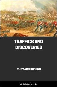 cover page for the Global Grey edition of Traffics and Discoveries by Rudyard Kipling