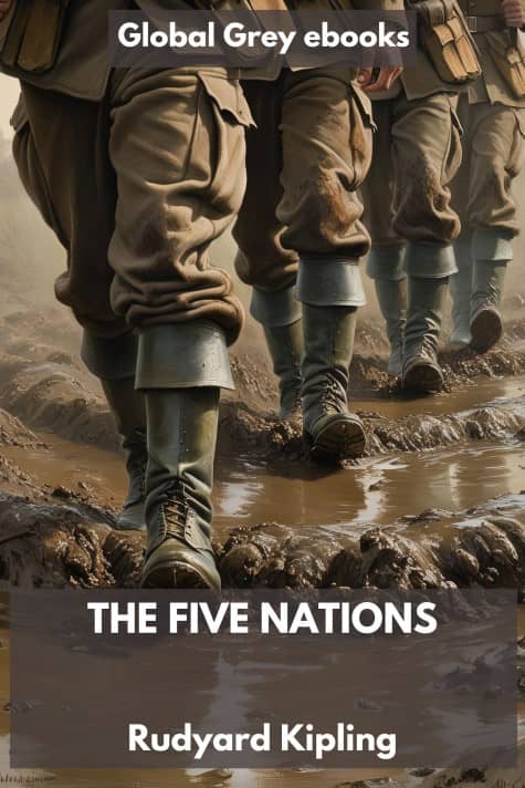 cover page for the Global Grey edition of The Five Nations by Rudyard Kipling