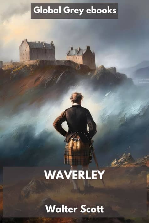 cover page for the Global Grey edition of Waverley by Walter Scott