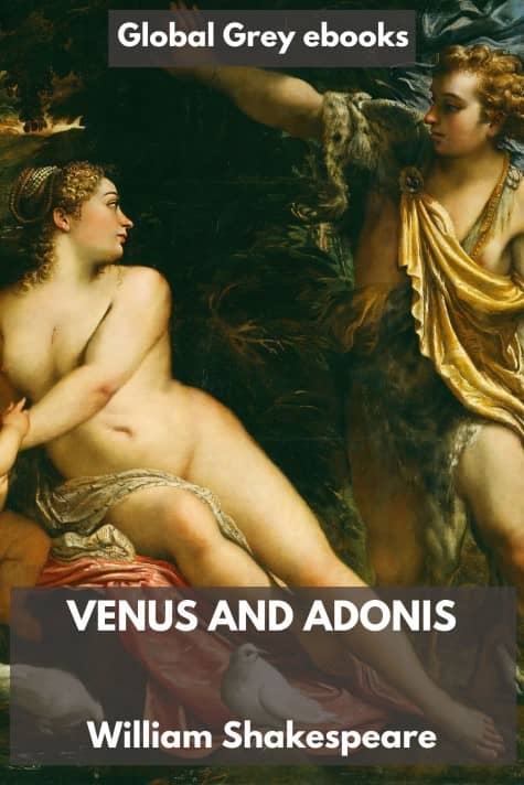 cover page for the Global Grey edition of Venus and Adonis by William Shakespeare