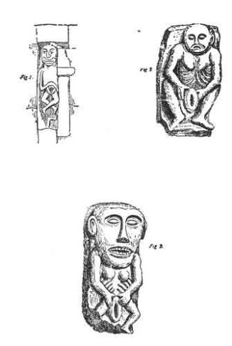 Plate showing illustrations of fertility carvings