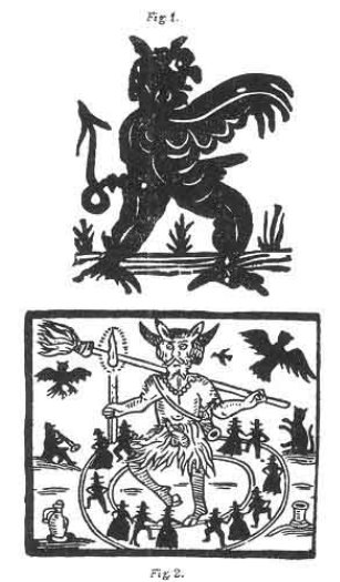 Plate showing the devil as a phallic symbol